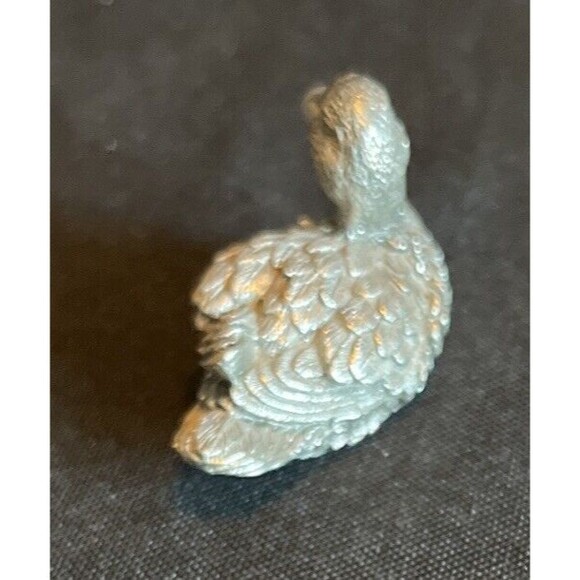 Royal Selangor 1994 Pewter  Ducks 54-7422 Flaw Missing Small Piece Of Pewter - Picture 6 of 10